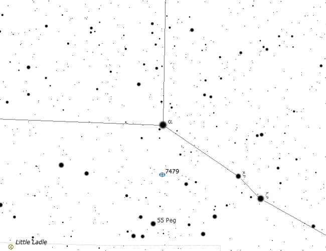 NGC7479 поисковая карта