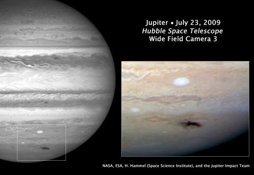 Чёрное Пятно на Юпитере